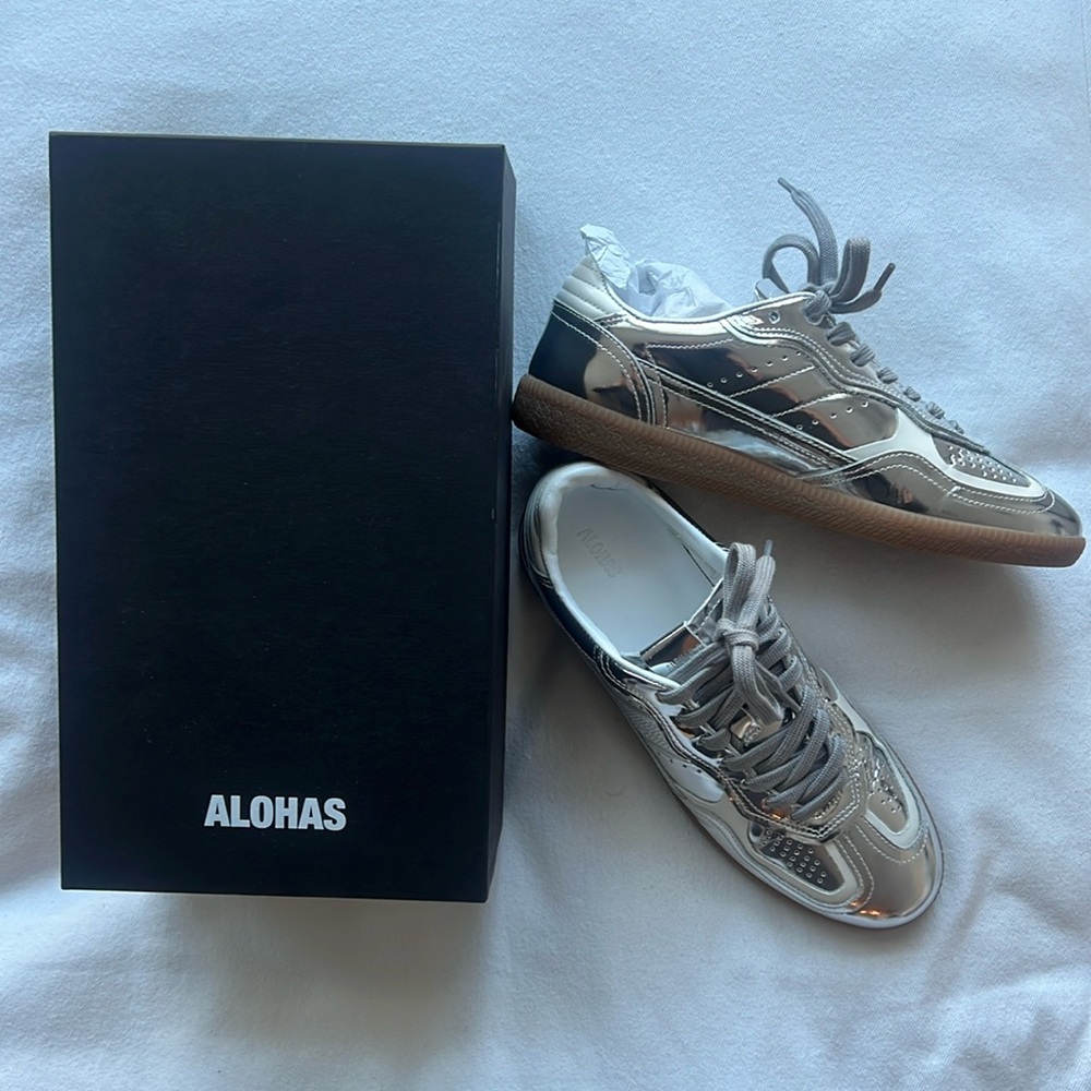 alohas tb.490 shimmer leather sneakers